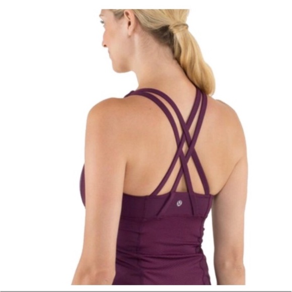 LULULEMON Wee Are From Space Plum Tank Top Workout Athletic Yoga - Picture 4 of 9